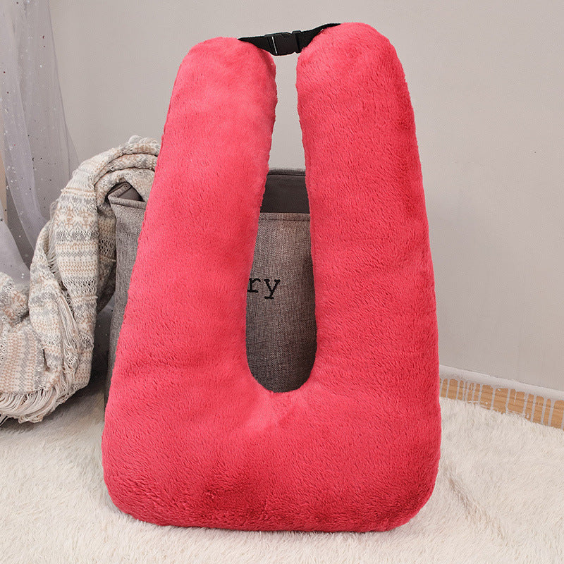 U-Shaped Plush Car Pillow Cushion