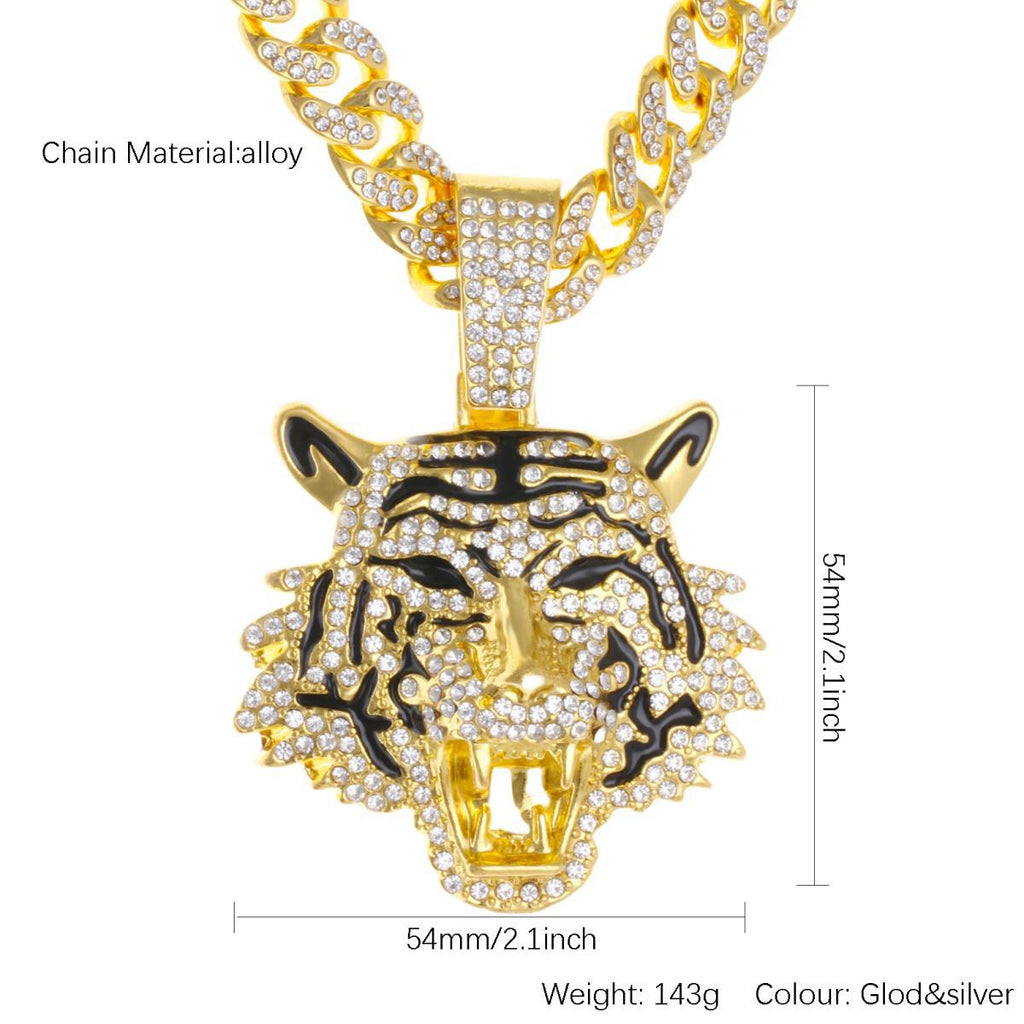 Cuban chain necklace pendant