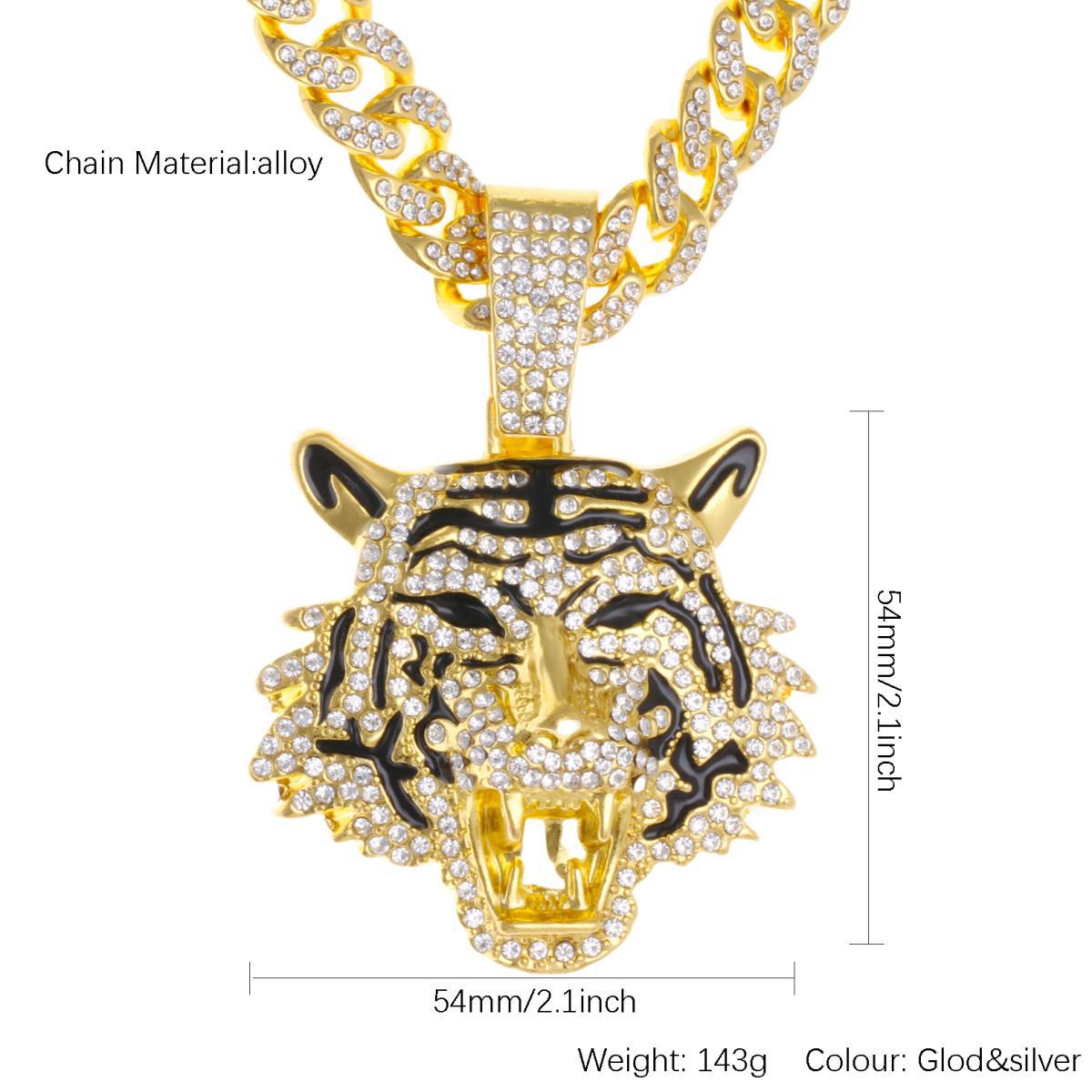 Cuban chain necklace pendant