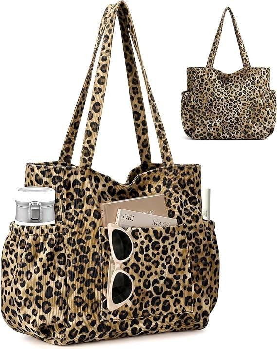 Fashion Corduroy Crossbody Tote Bag
