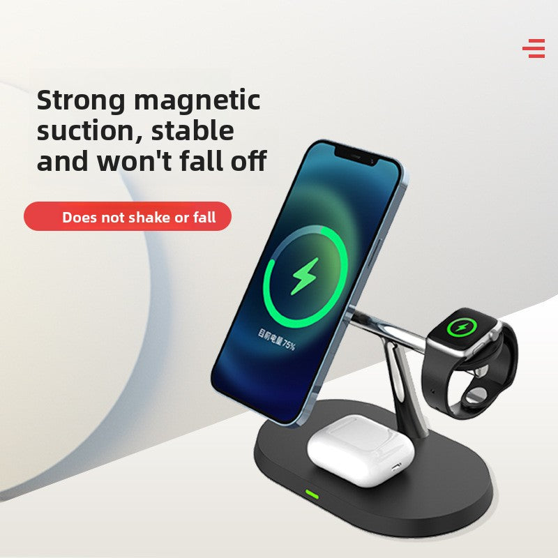 Magnetic 15W Wireless Fast Charger with Digital Display