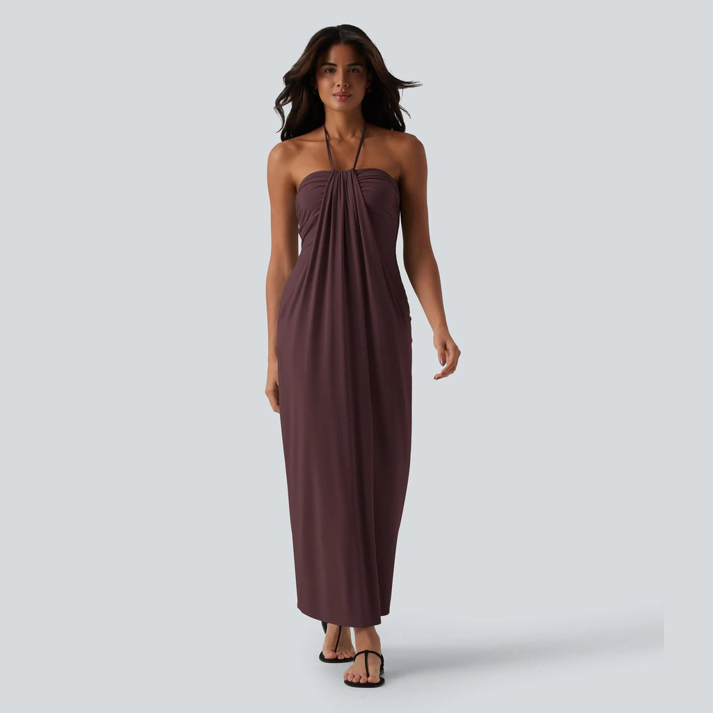Halter Neck Backless Summer Dress