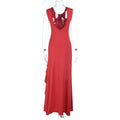 Sleeveless Pleated Slit Suspender Dress