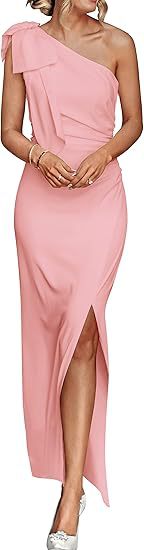 One Shoulder Evening Banquet Dress