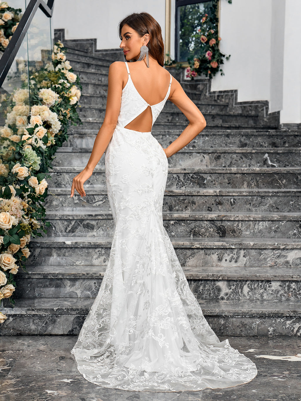 Elegant Embroidery Sheath Dress