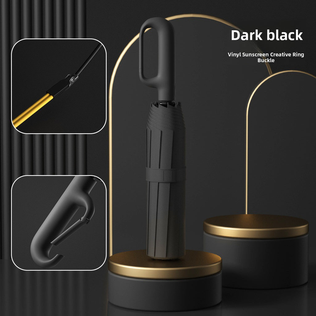 Fully Automatic Umbrella with Ring Handle