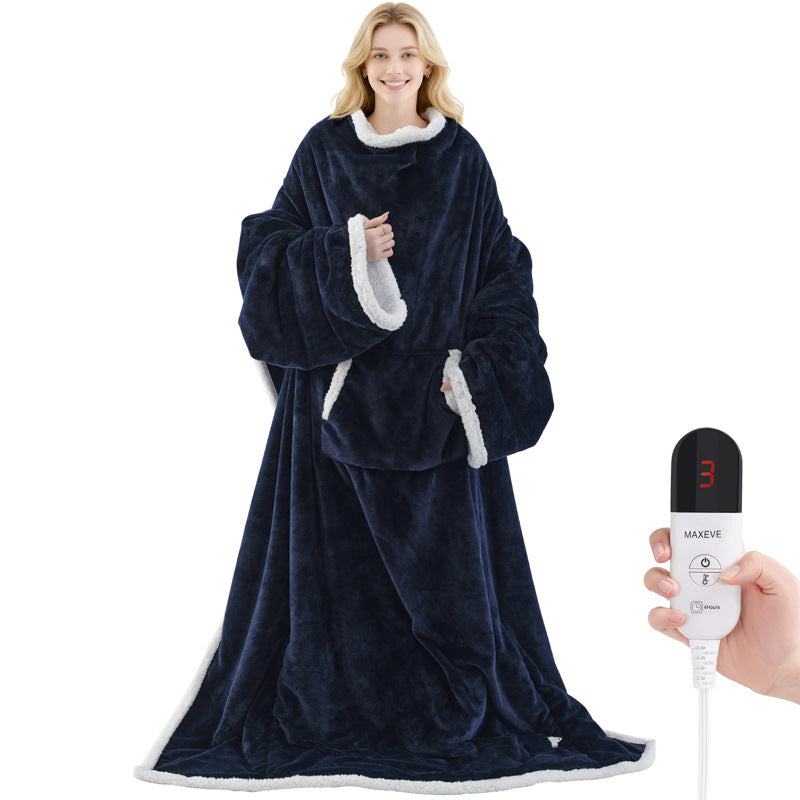 Wearable electric heating blanket