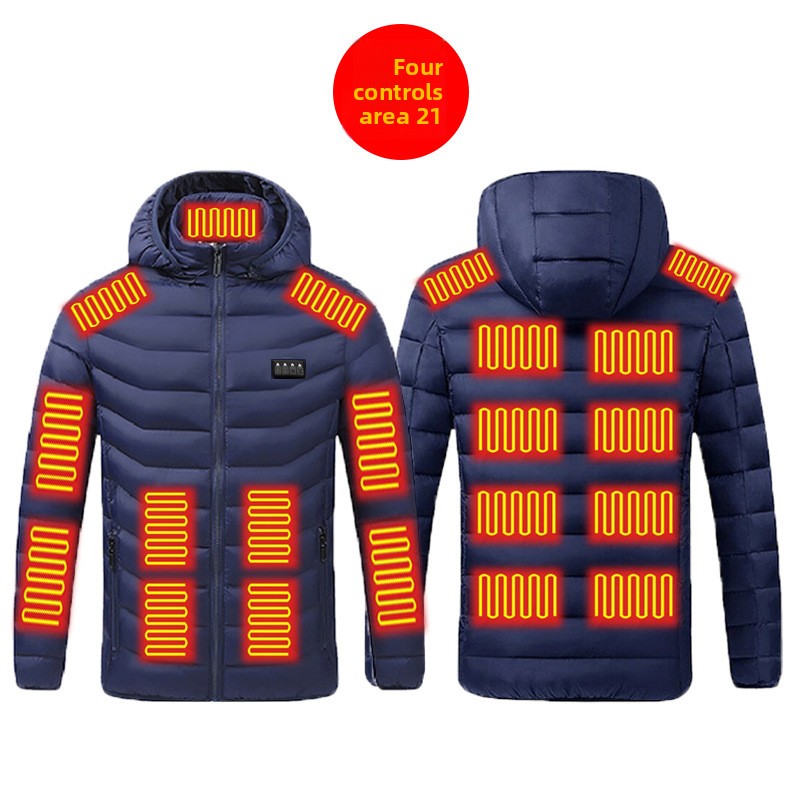 USB heat-regulating cotton clothing