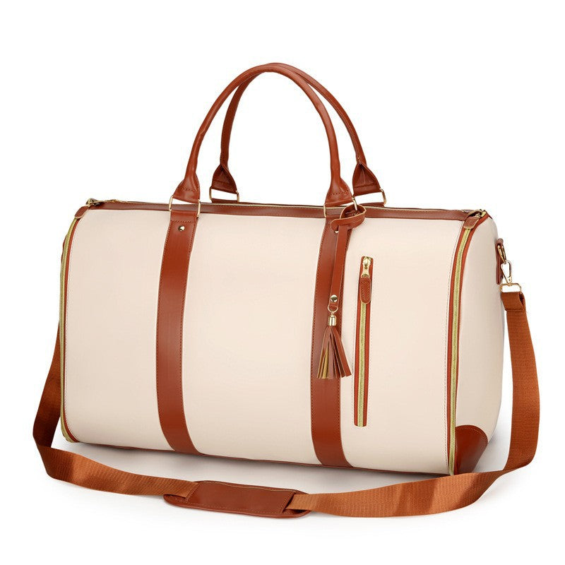 Women Foldable PU Travel Bag Large Capacity