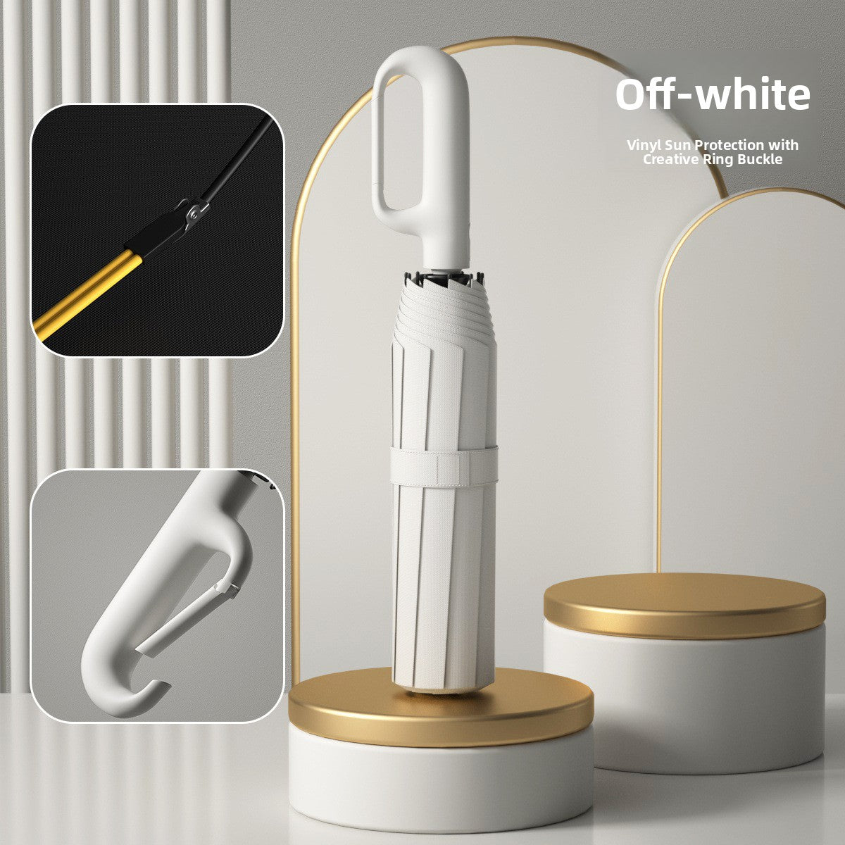 Fully Automatic Umbrella with Ring Handle