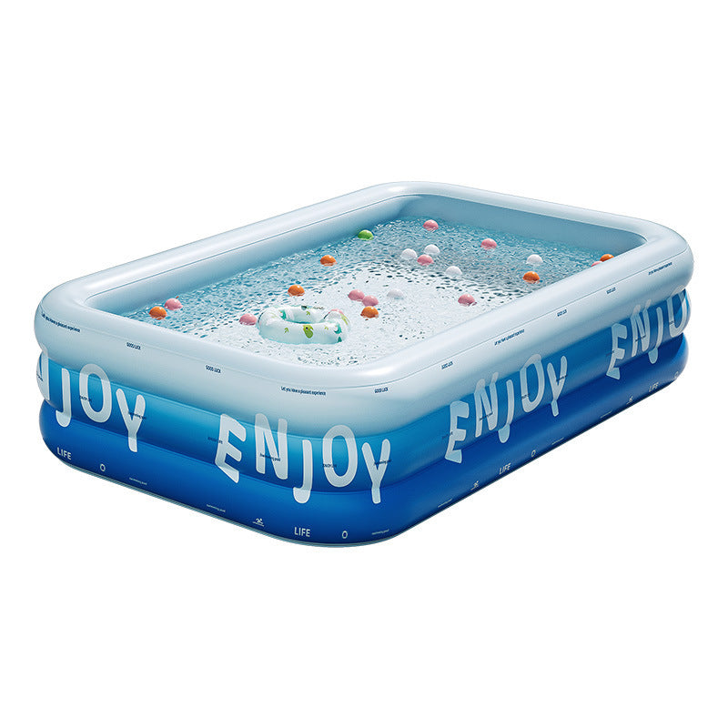 Thickened Inflatable Swimming Pool for Family Recreation