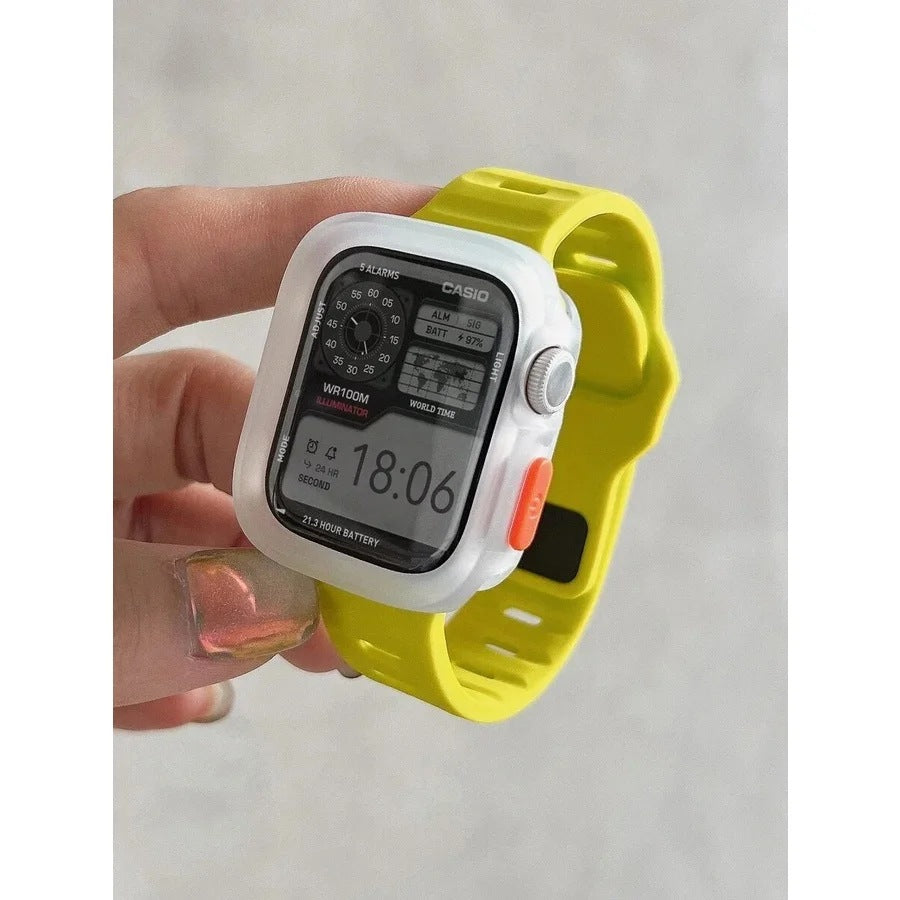 Apple Watch Silicone Strap and Protective Case