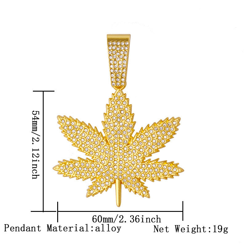 Cuban chain necklace pendant