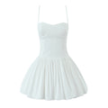 sexy backless bandeau strap dress