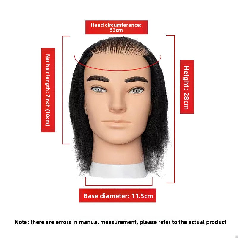Human Hair Styling Mannequin Head with Shoulder