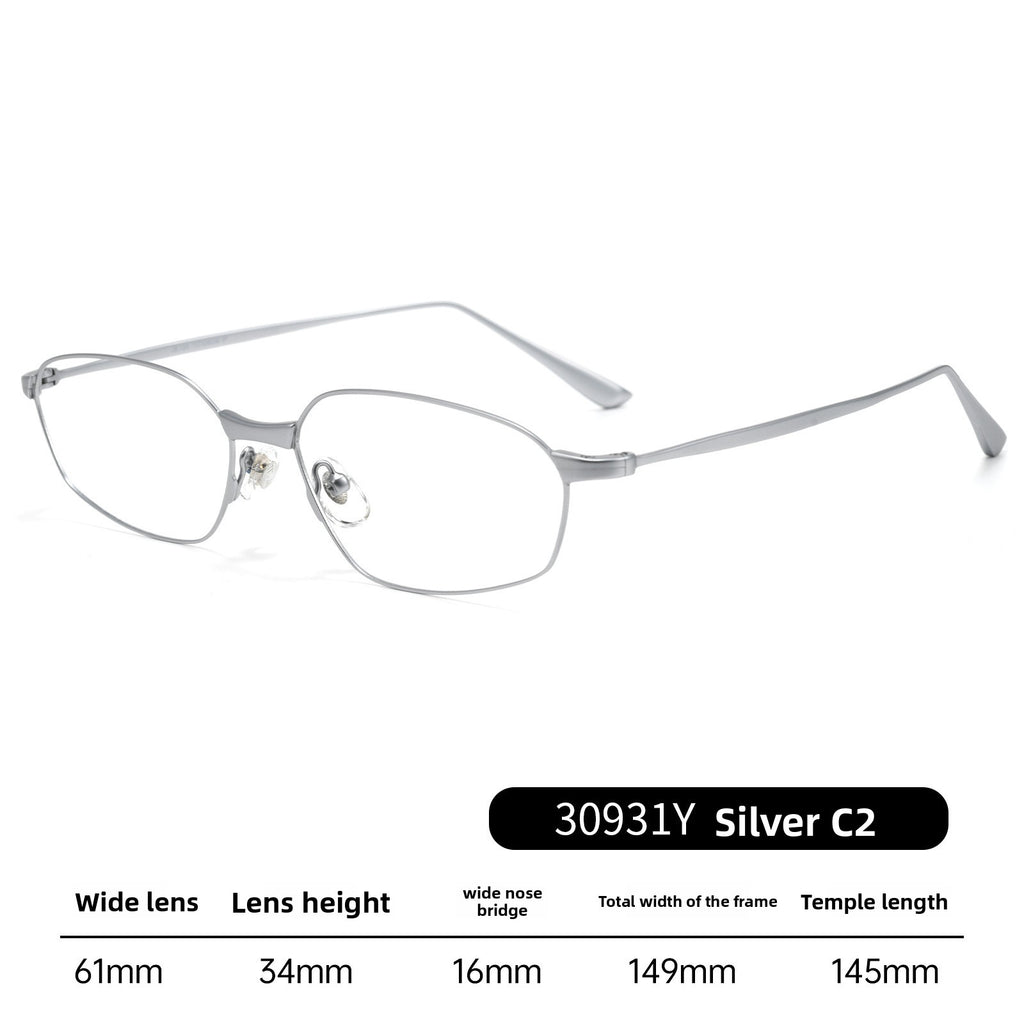 Women's Titanium Cat-Eye Anti-Blue Light Optical Glasses Frame