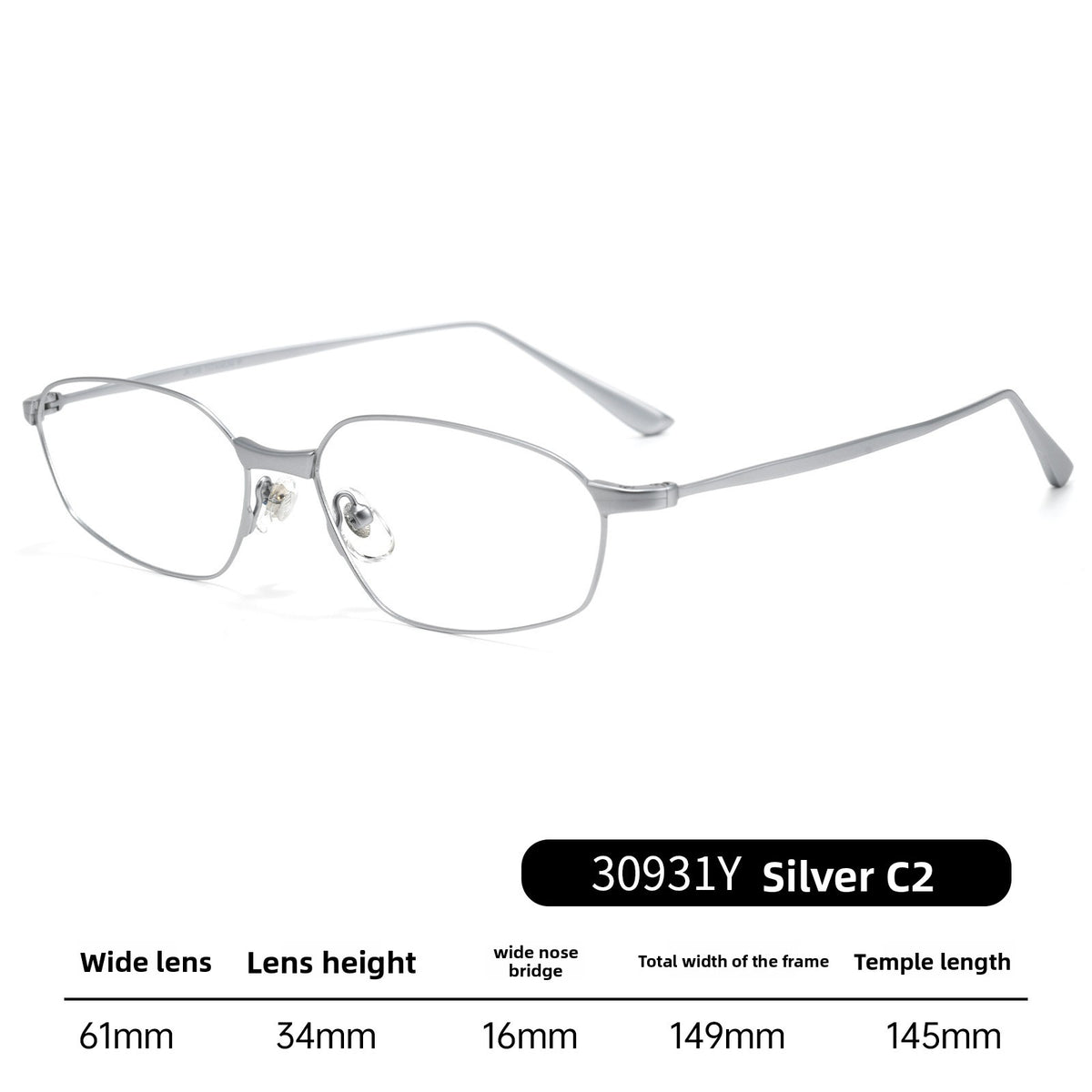 Women's Titanium Cat-Eye Anti-Blue Light Optical Glasses Frame