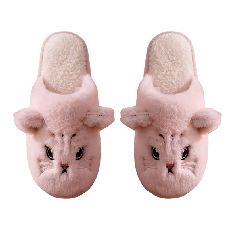 Cat cotton slippers
