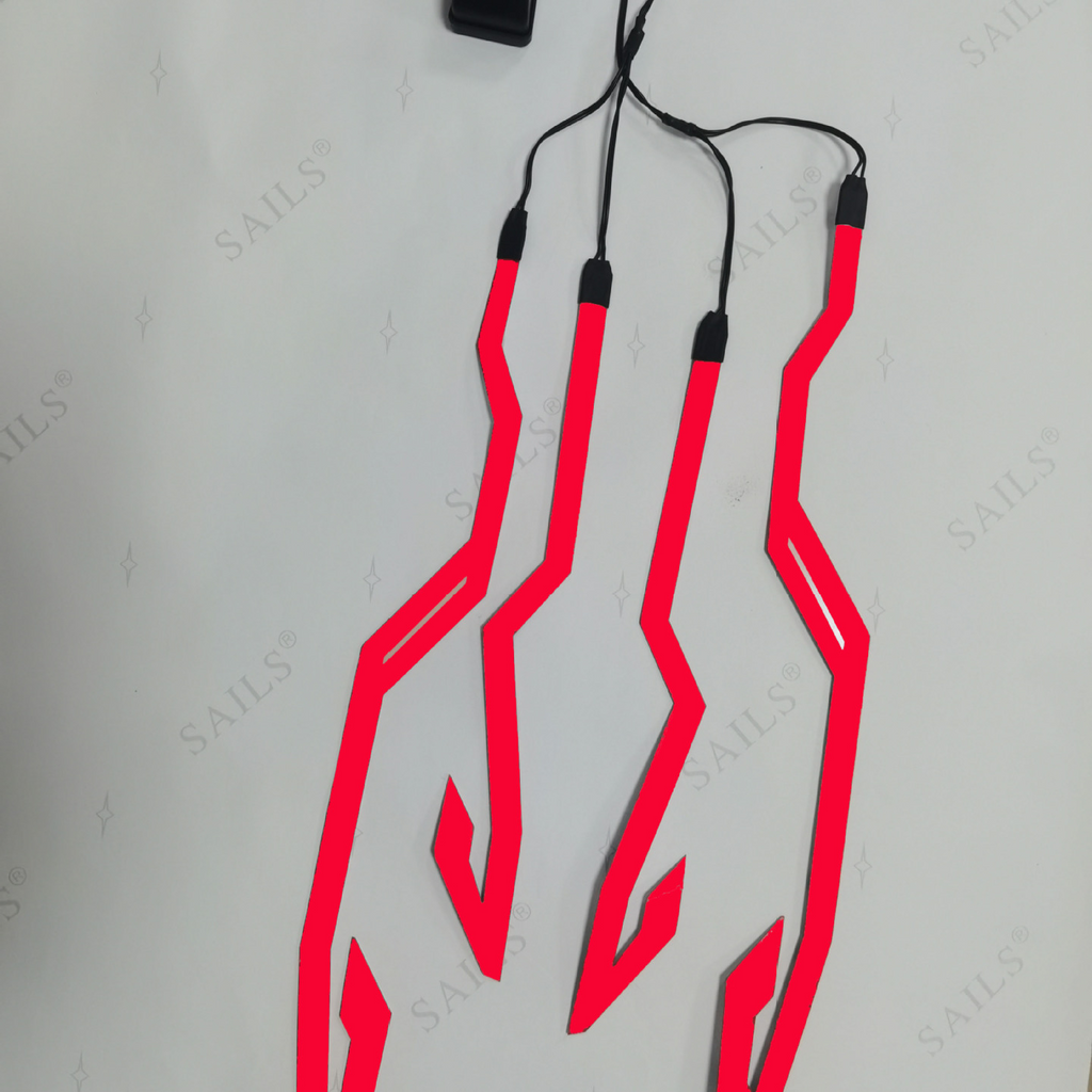 Self-Adhesive EL Motorcycle Helmet Light Strip Decoration Strip