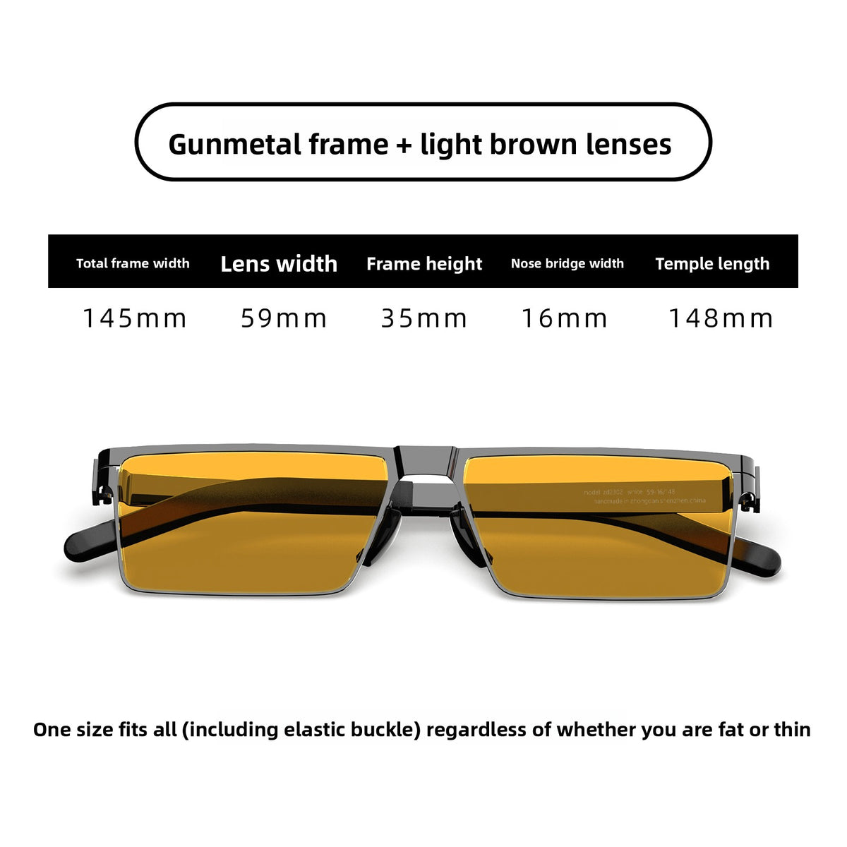 Nordic Flat Frame Anti Blue Light Sunglasses