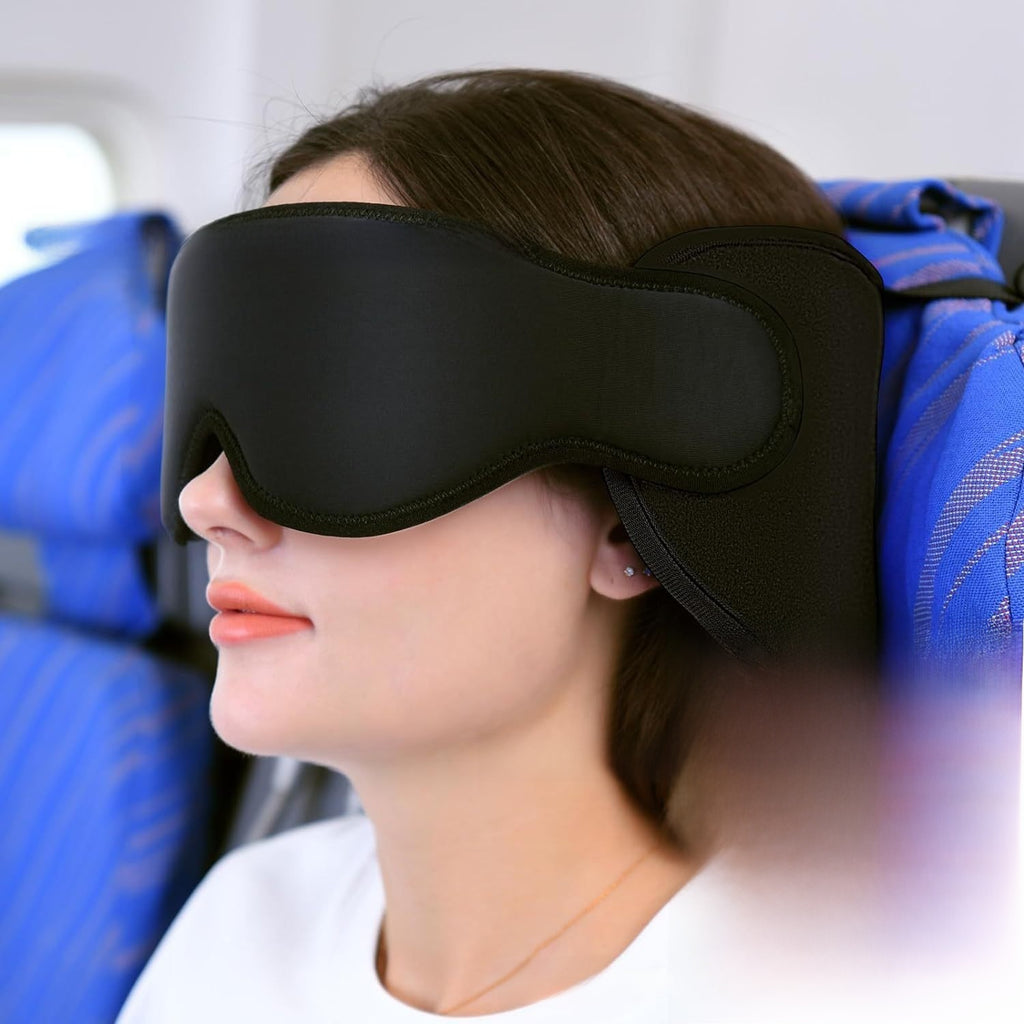 3D Airplane Travel Pillow with Eye Mask