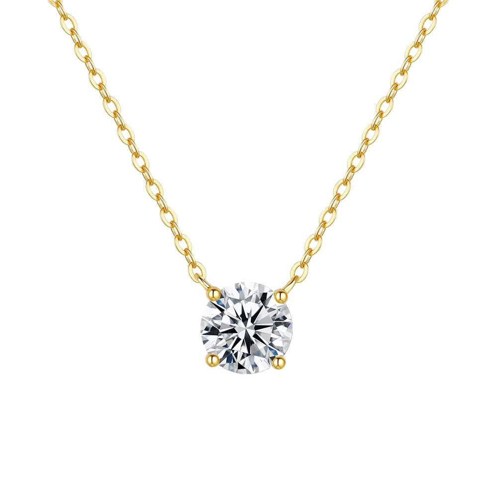 Fresh and simple collar chain pendant necklace