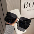 Rimless Square Sunglasses UV400 Protection