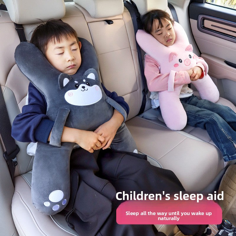 Childrens Car Sleeping Pillow with Safety Belt
