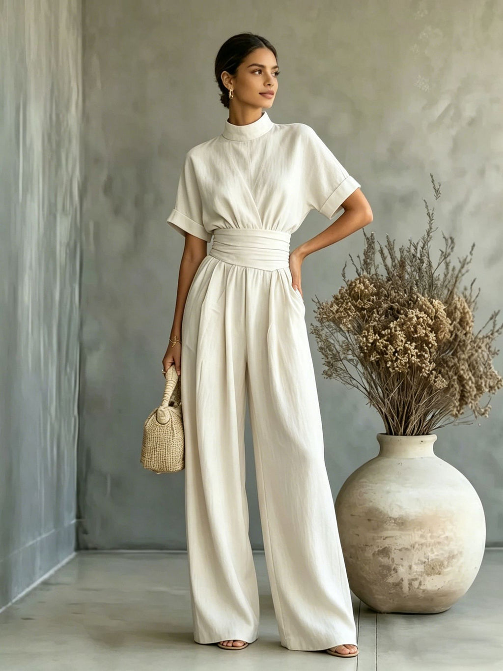 Wide-leg jumpsuit