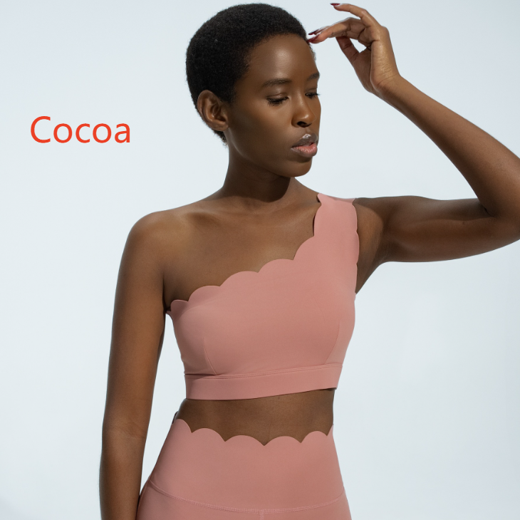One-Shoulder Lace Fitness Yoga Set