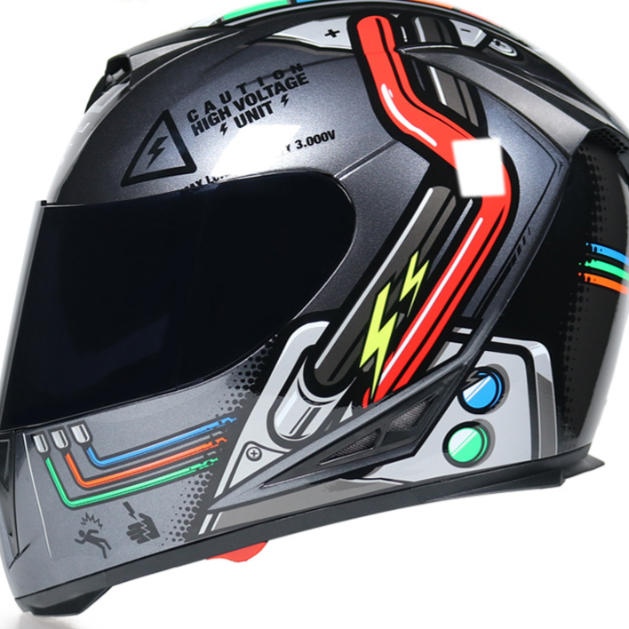 Jiekai Dual Lens Full Face Bicycle Helmet