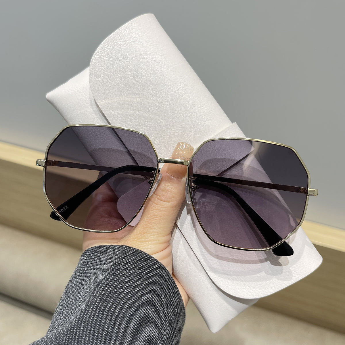 Fashion Polygon Sunglasses with UV Protection