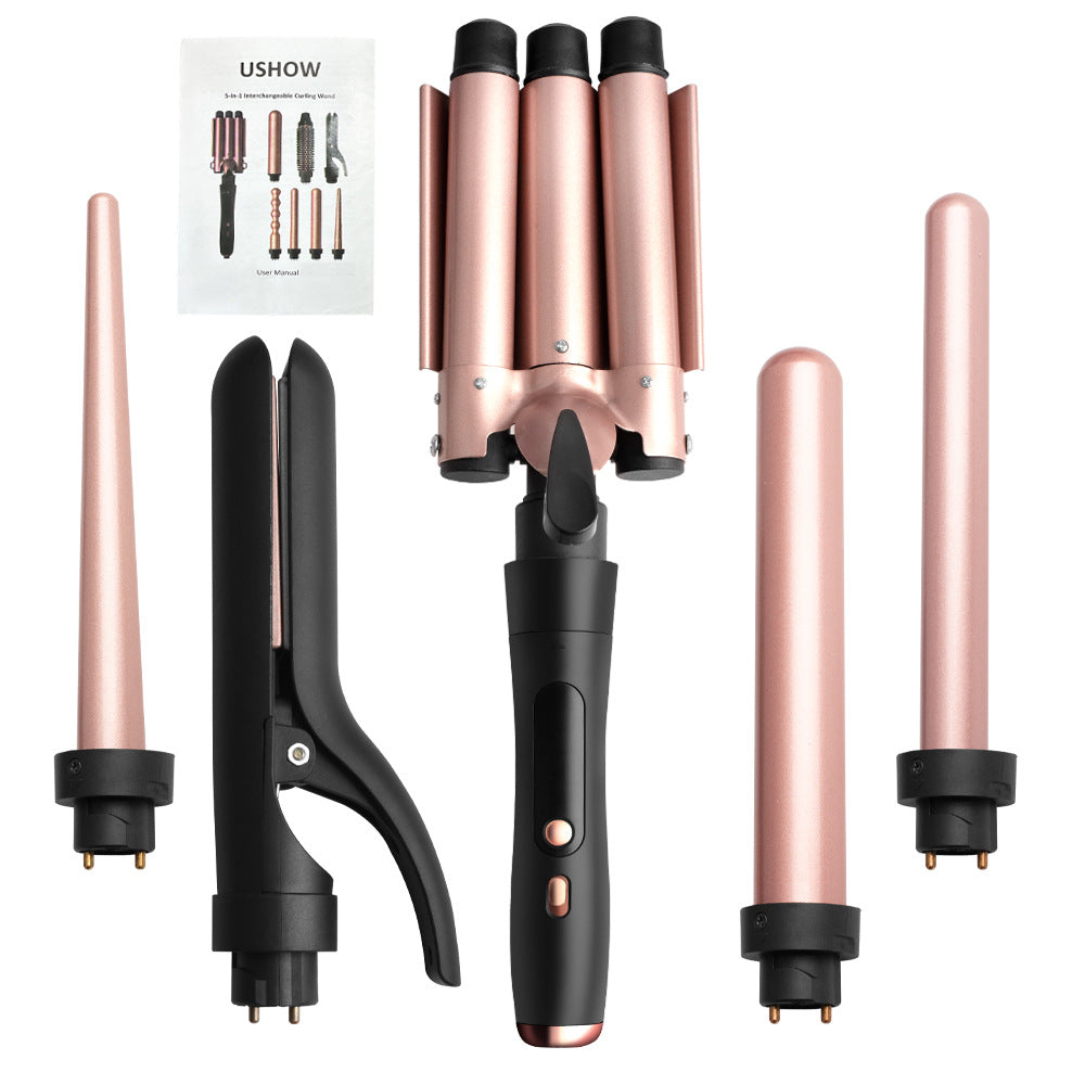 Multi-Function Hair Styling Iron with Interchangeable Heads