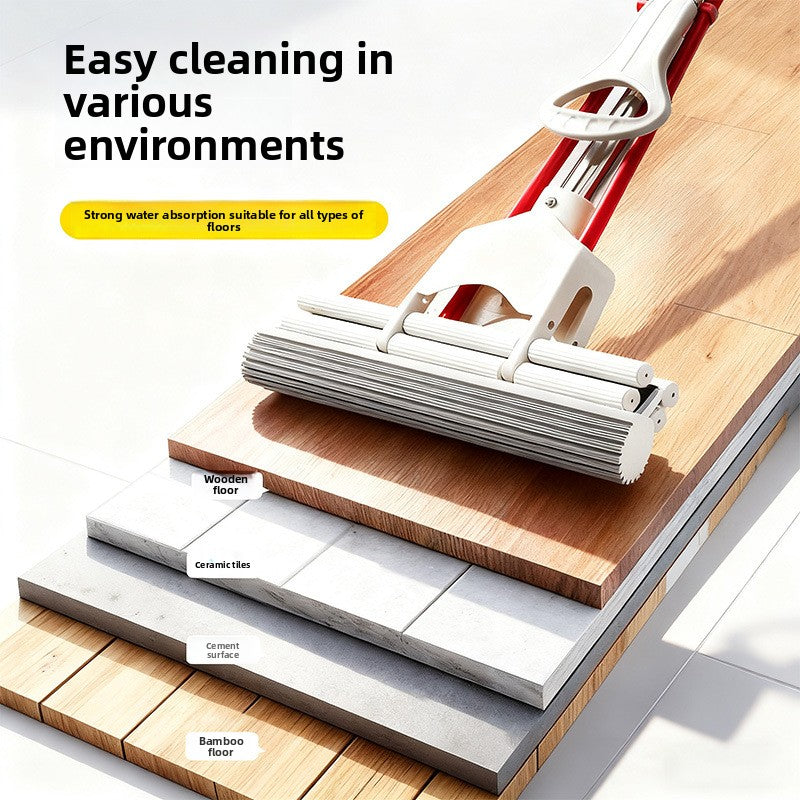 Replacement Sponge Mop Head with Roller Squeezer