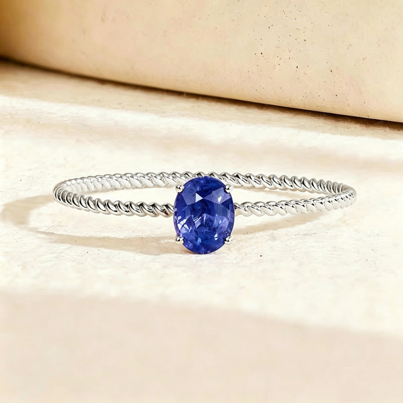 Natural Birthstone Gemsterling Silver Ring