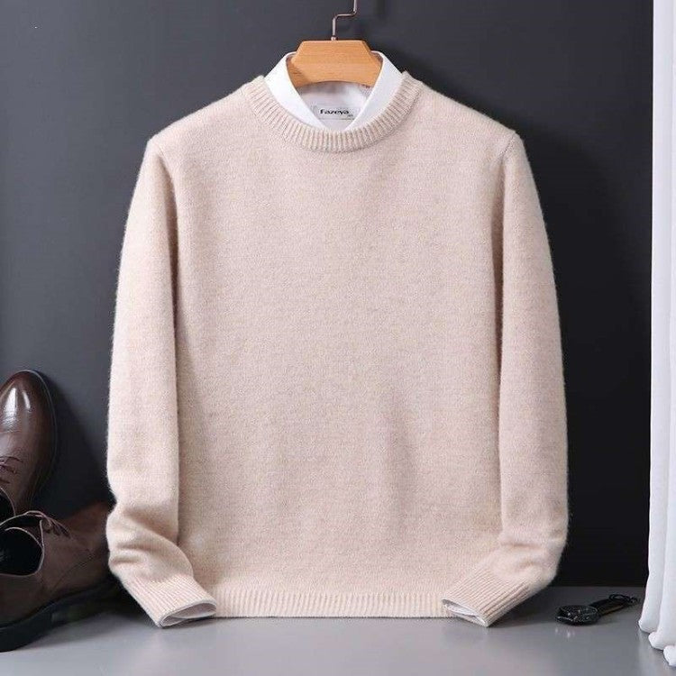 Men Round Neck Knitted Sweater