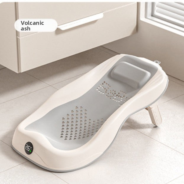 Temperature Sensing Baby Bathtub with Foldable Design
