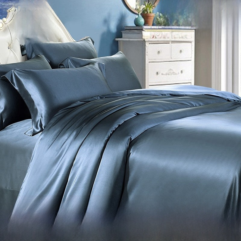 Heavy Weight Double-Sided Imitation Silk Four-Piece Set