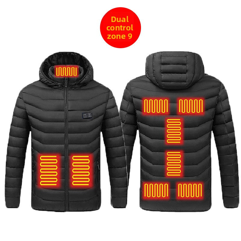 USB heat-regulating cotton clothing