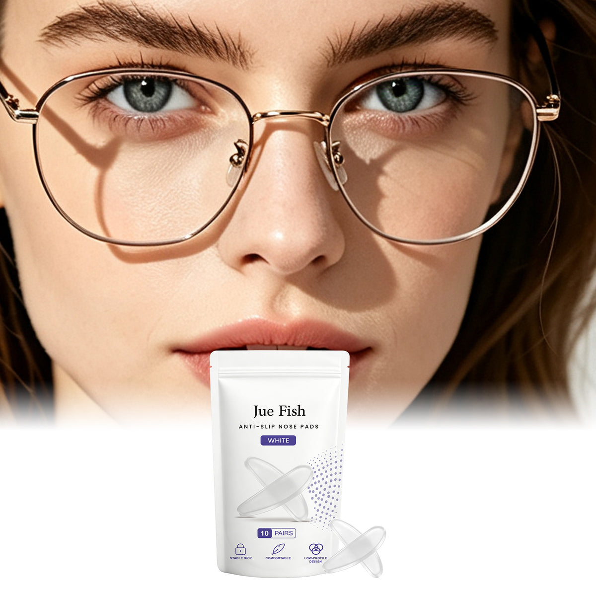Silicone anti-slip nose pads