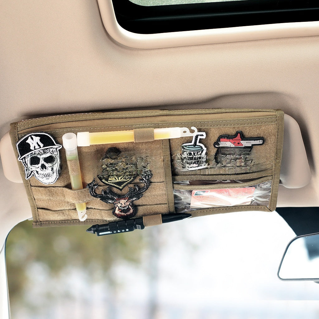 Tactical Car Sun Visor Storage Bag Multifunctional Storage Bag
