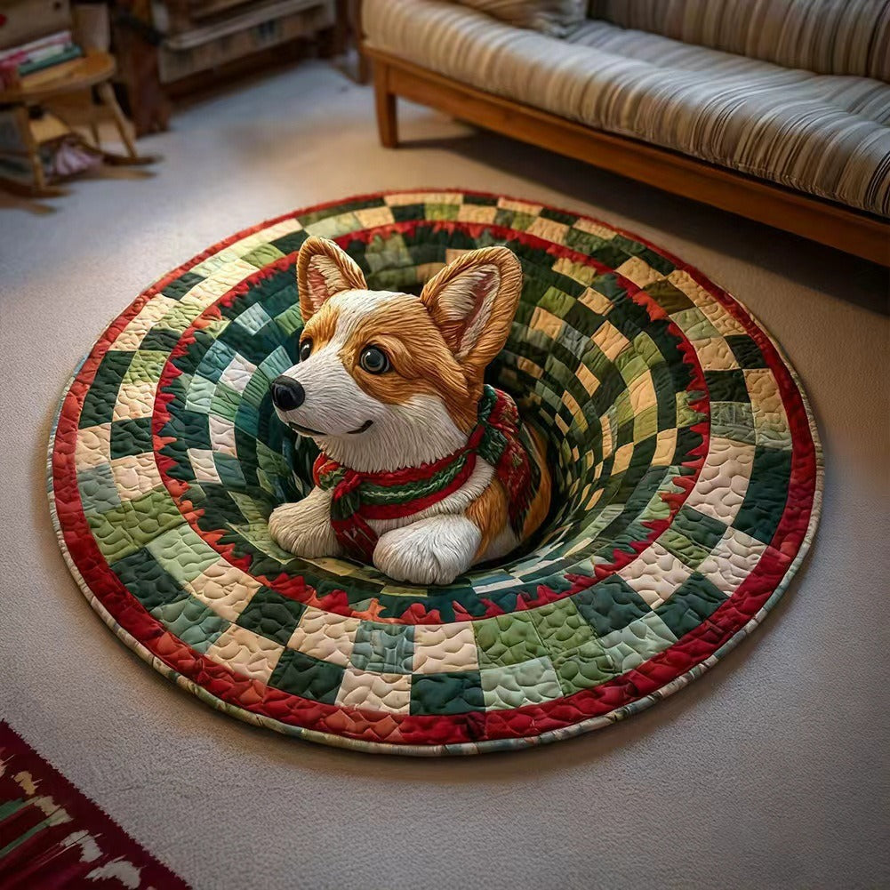 Halloween Christmas Round Carpet