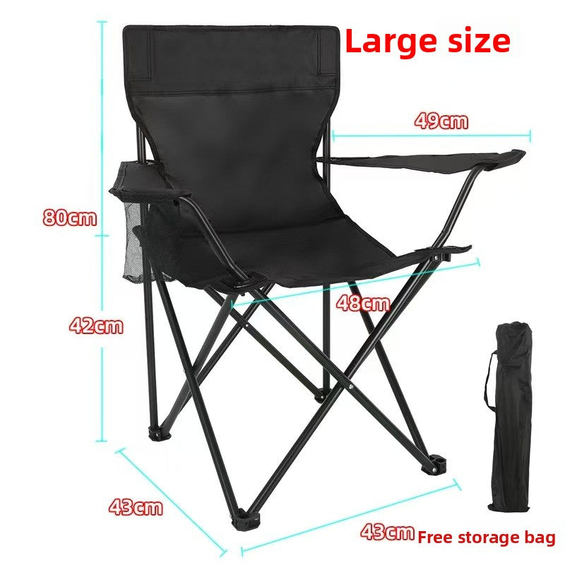 Portable Folding Chair with Backrest for Outdoor Activities