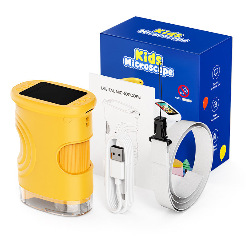 Children's Microscope 382 Digital Toy Outdoor Teaching Aid Handheld Magnifying Glass