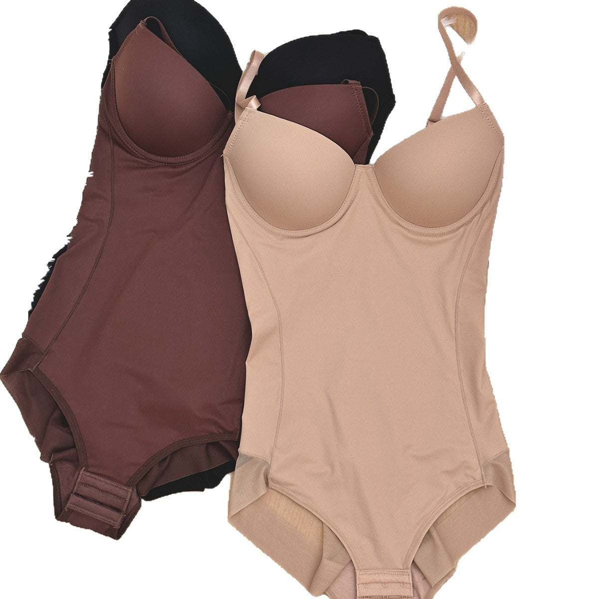 Thong-style one-piece shaping garment