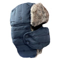 Men Women Embroidered Fleece Lined Winter Ski Hat with Face Mask