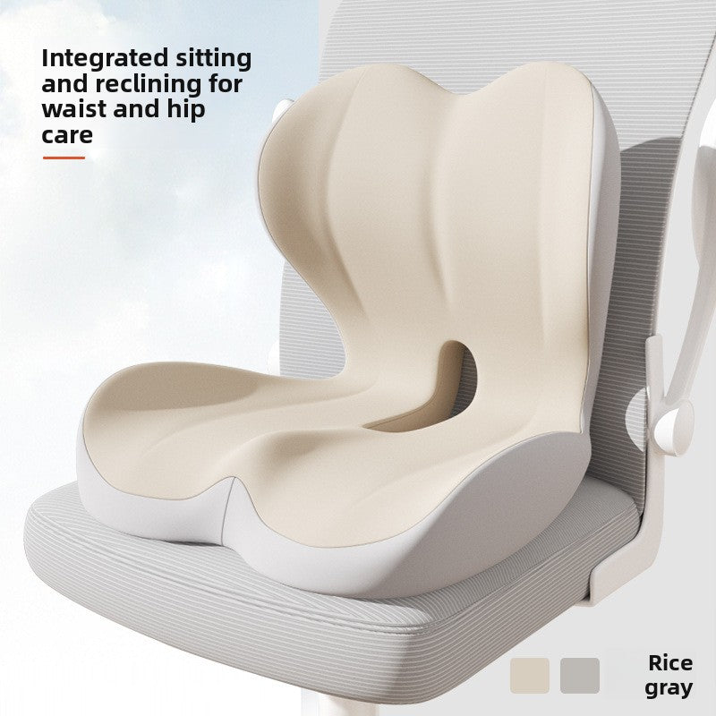 Memory Foam Posture Correction Seat Cushion with Lumbar Support