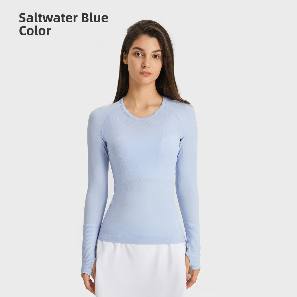 Seamless yoga top