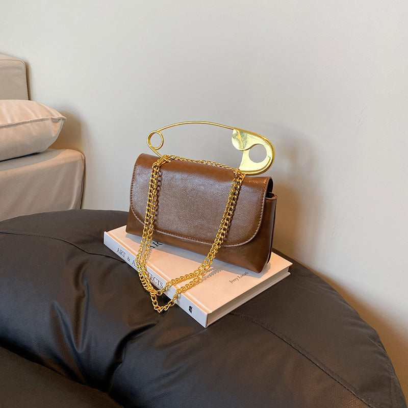 New Korean Style Versatile Chain Bag High-End Shoulder Crossbody Bag