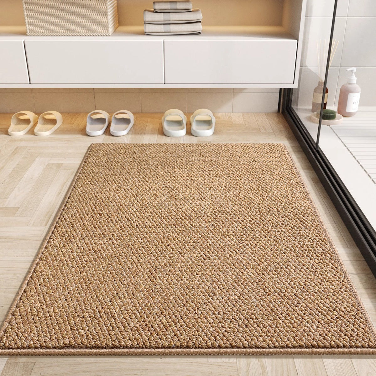 Absorbent Non-Slip Sisal Bathroom Doormat